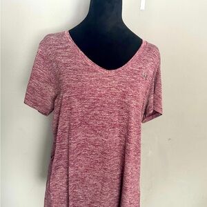 UNDER ARMOUR Pink Scoop Neck Short Sleeve T-Shirt